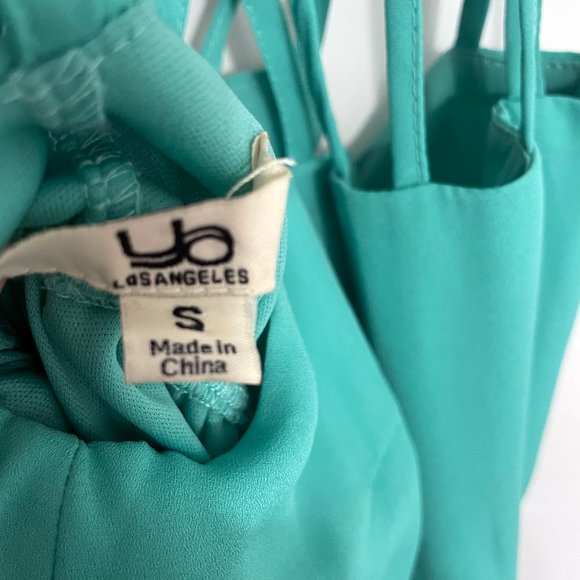 Ya Los Angeles Teal Strappy Dress - Picture 4 of 5